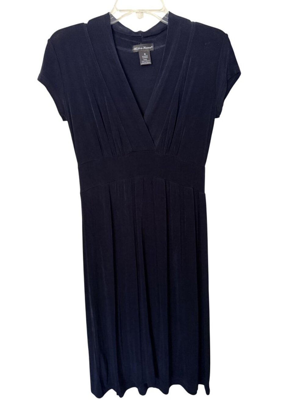 Y2K Vintage Made in Heaven Womens Black Knee-Length V-Neck Dress Medium
